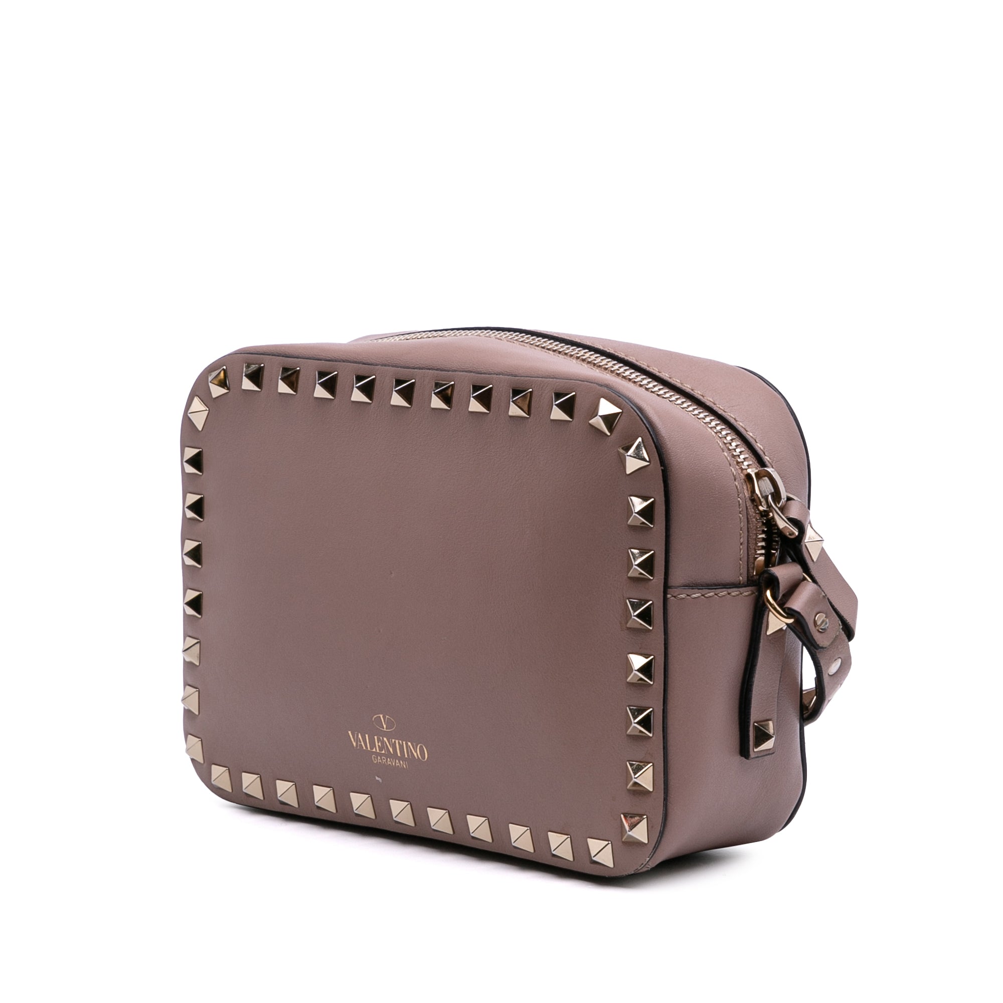 Leather Rockstud Camera Bag