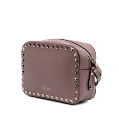 Leather Rockstud Camera Bag