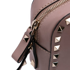 Leather Rockstud Camera Bag