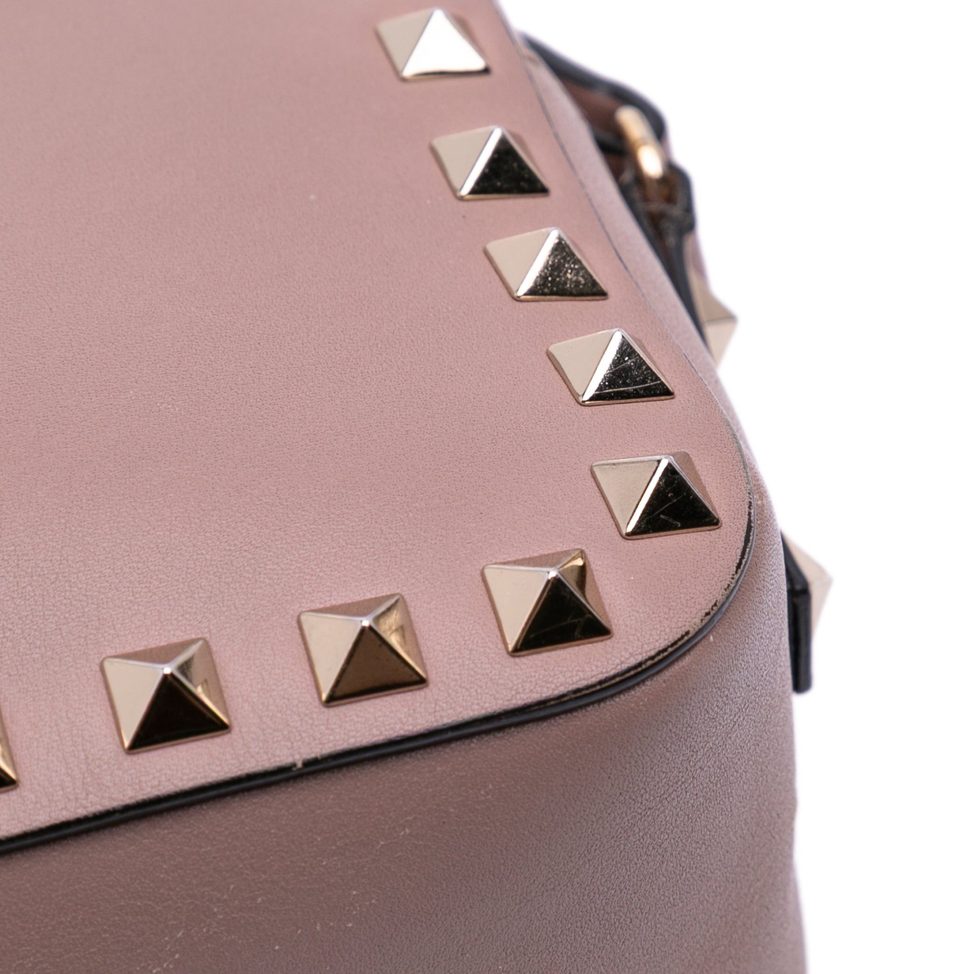 Leather Rockstud Camera Bag