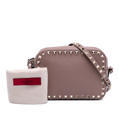 Leather Rockstud Camera Bag
