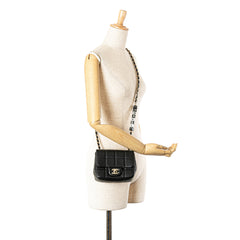 Mini Square Lambskin Resin Crystal Monacoco Flap