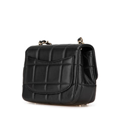 Mini Square Lambskin Resin Crystal Monacoco Flap