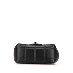 Mini Square Lambskin Resin Crystal Monacoco Flap