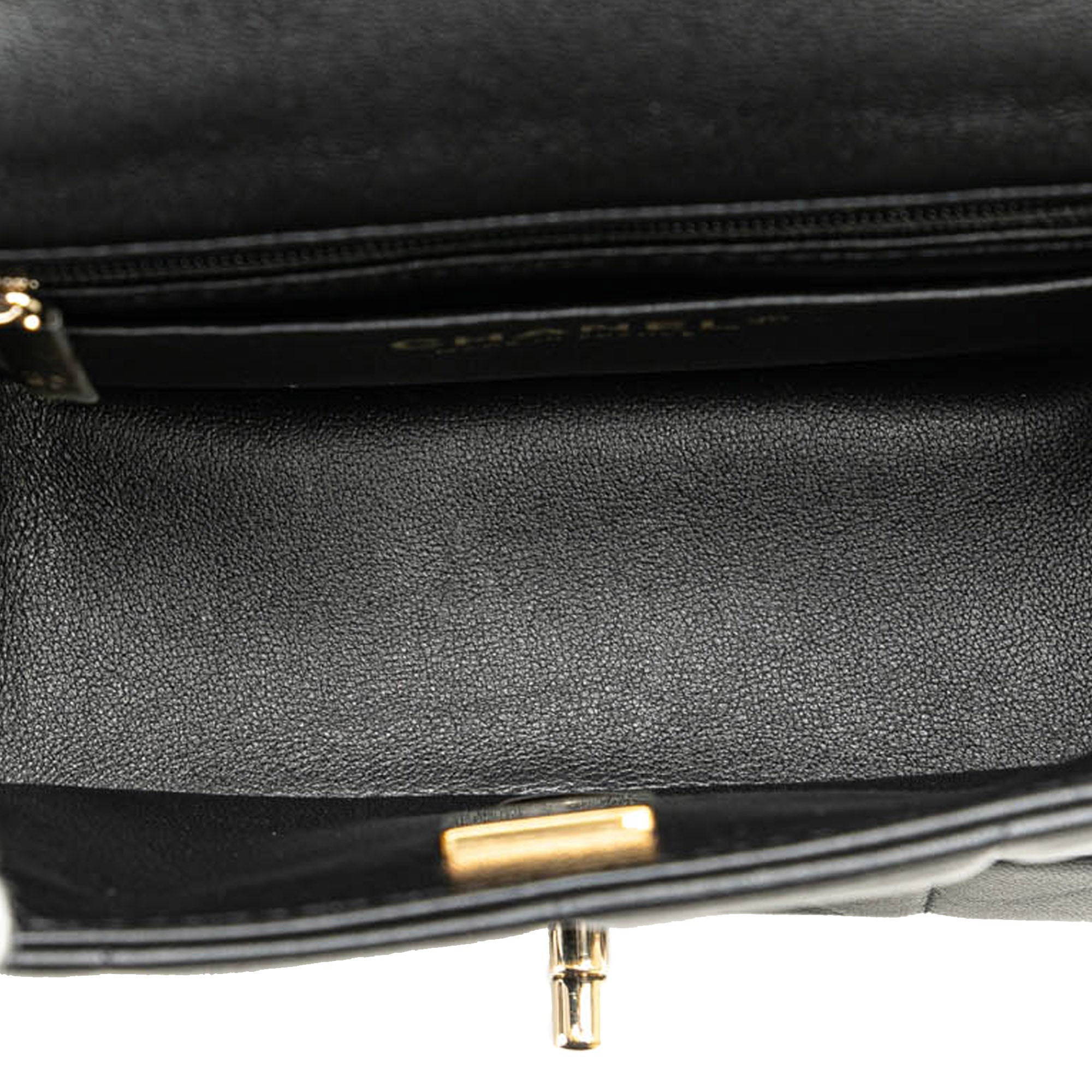 Mini Square Lambskin Resin Crystal Monacoco Flap