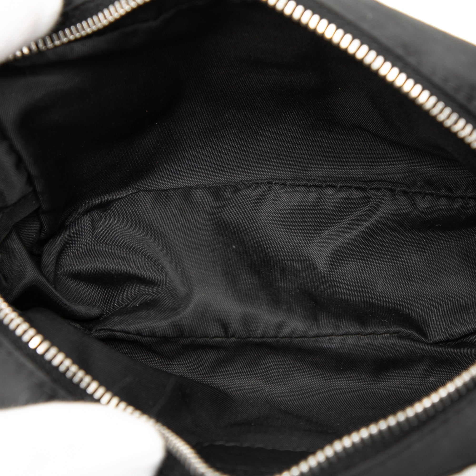 Nylon Cannage Charm Trousse Cosmetic Bag