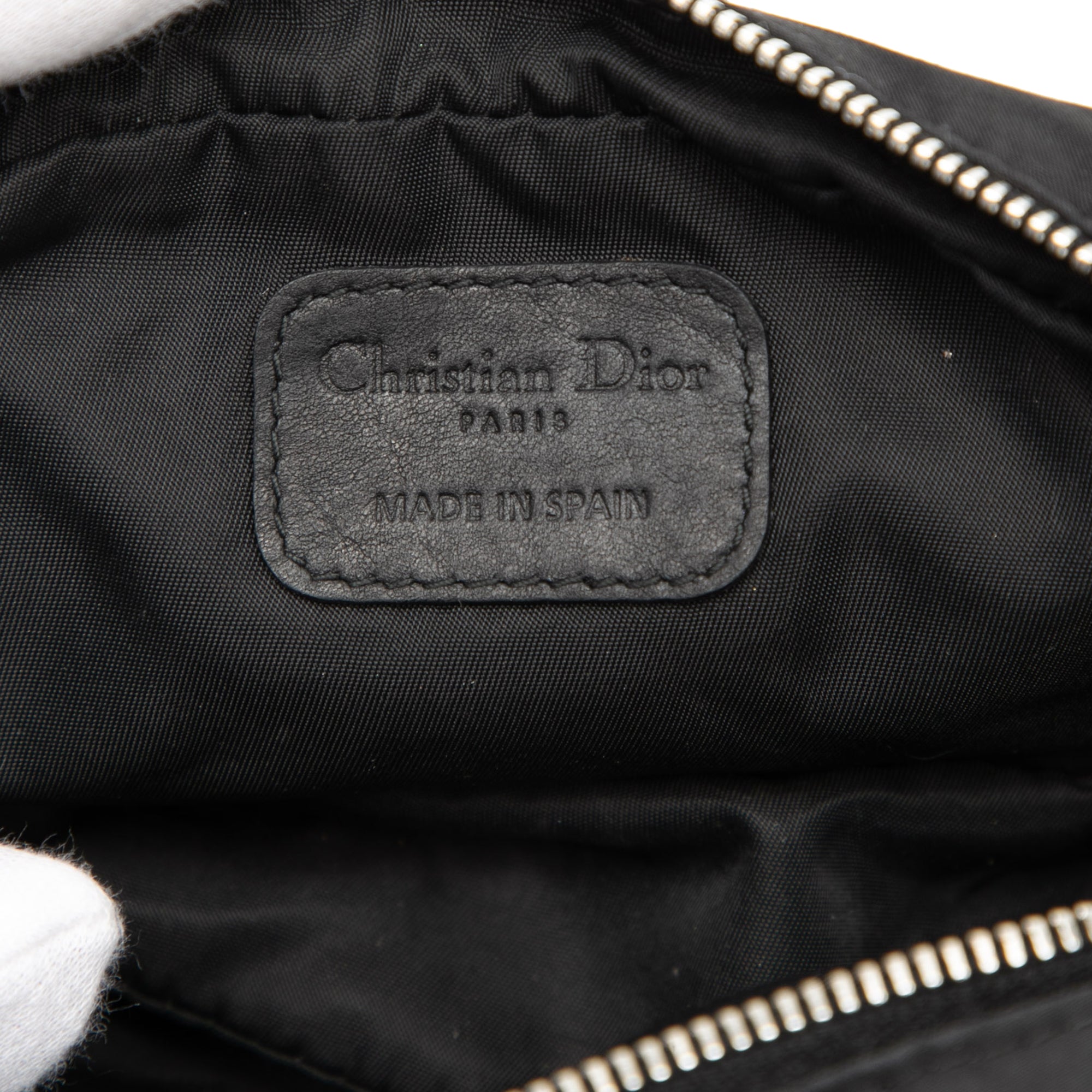 Nylon Cannage Charm Trousse Cosmetic Bag