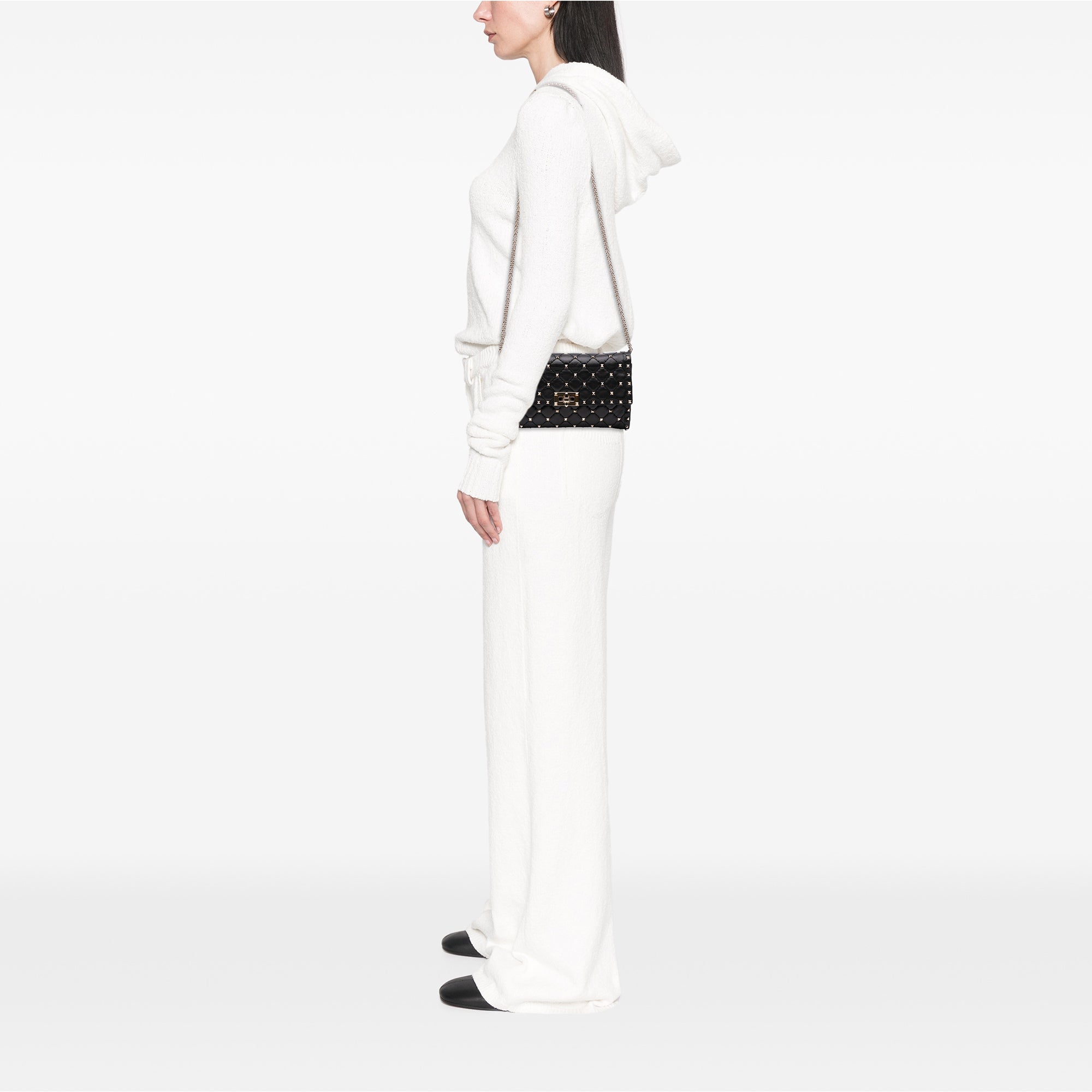 Nappa Rockstud Spike Wallet On Chain