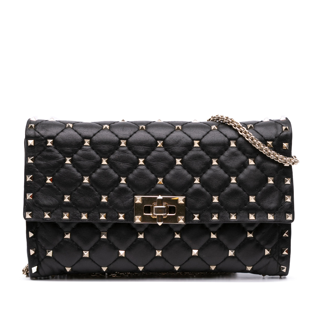 Nappa Rockstud Spike Wallet On Chain