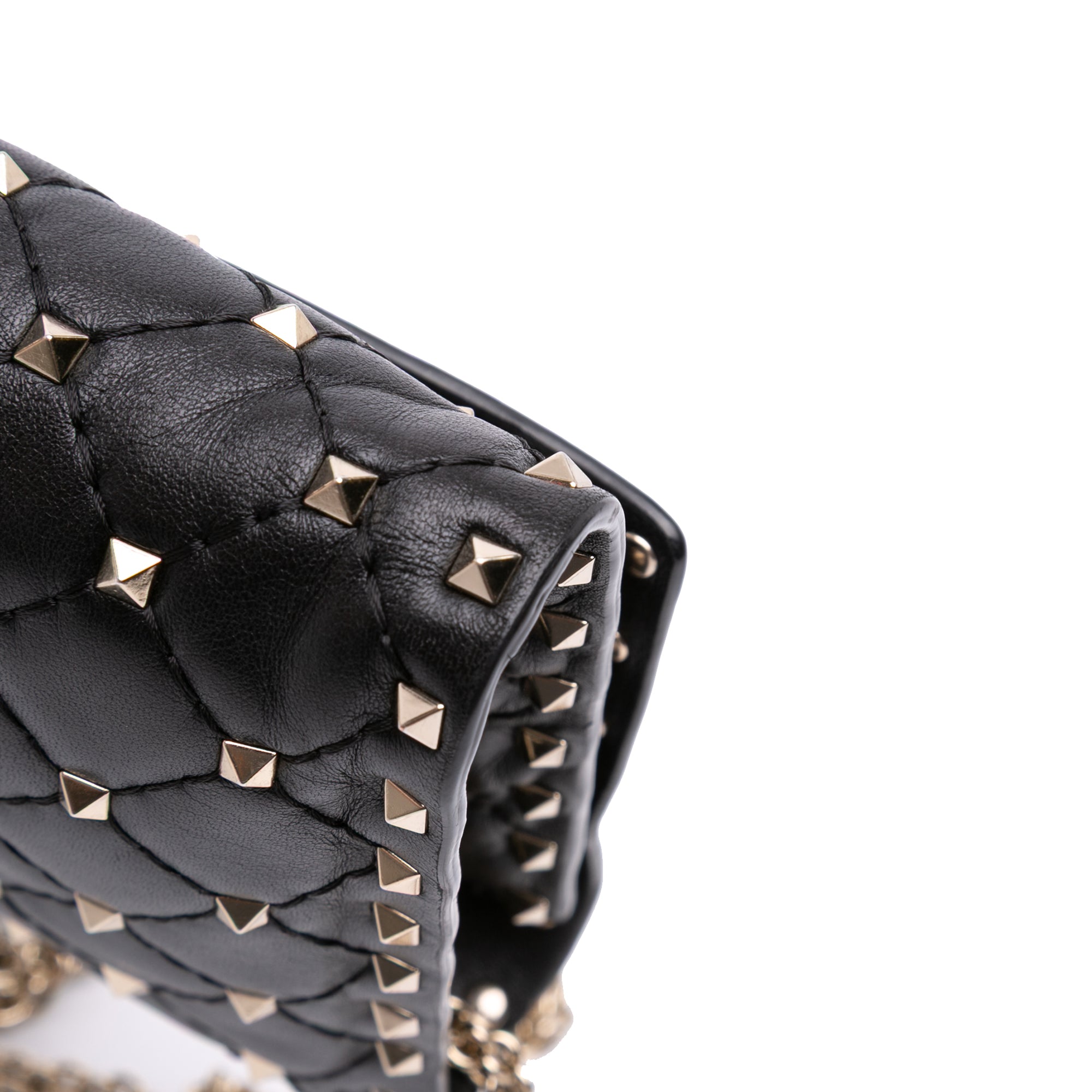 Nappa Rockstud Spike Wallet On Chain