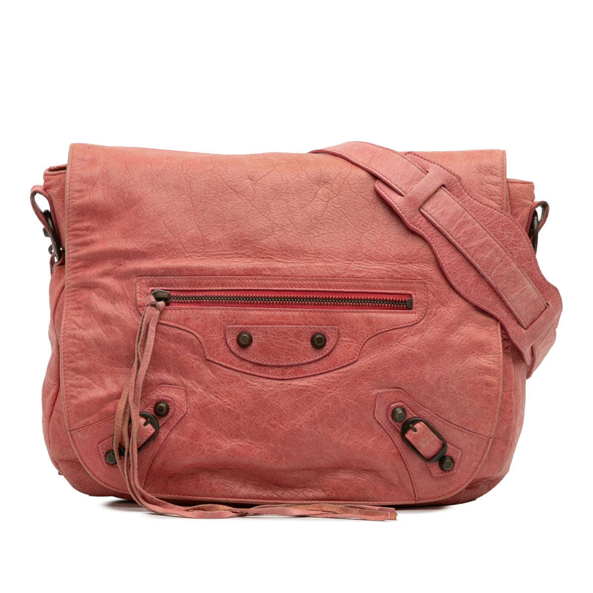 Lambskin Motocross Classic Folk Messenger Bag