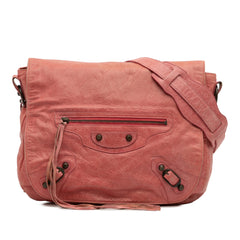Lambskin Motocross Classic Folk Messenger Bag