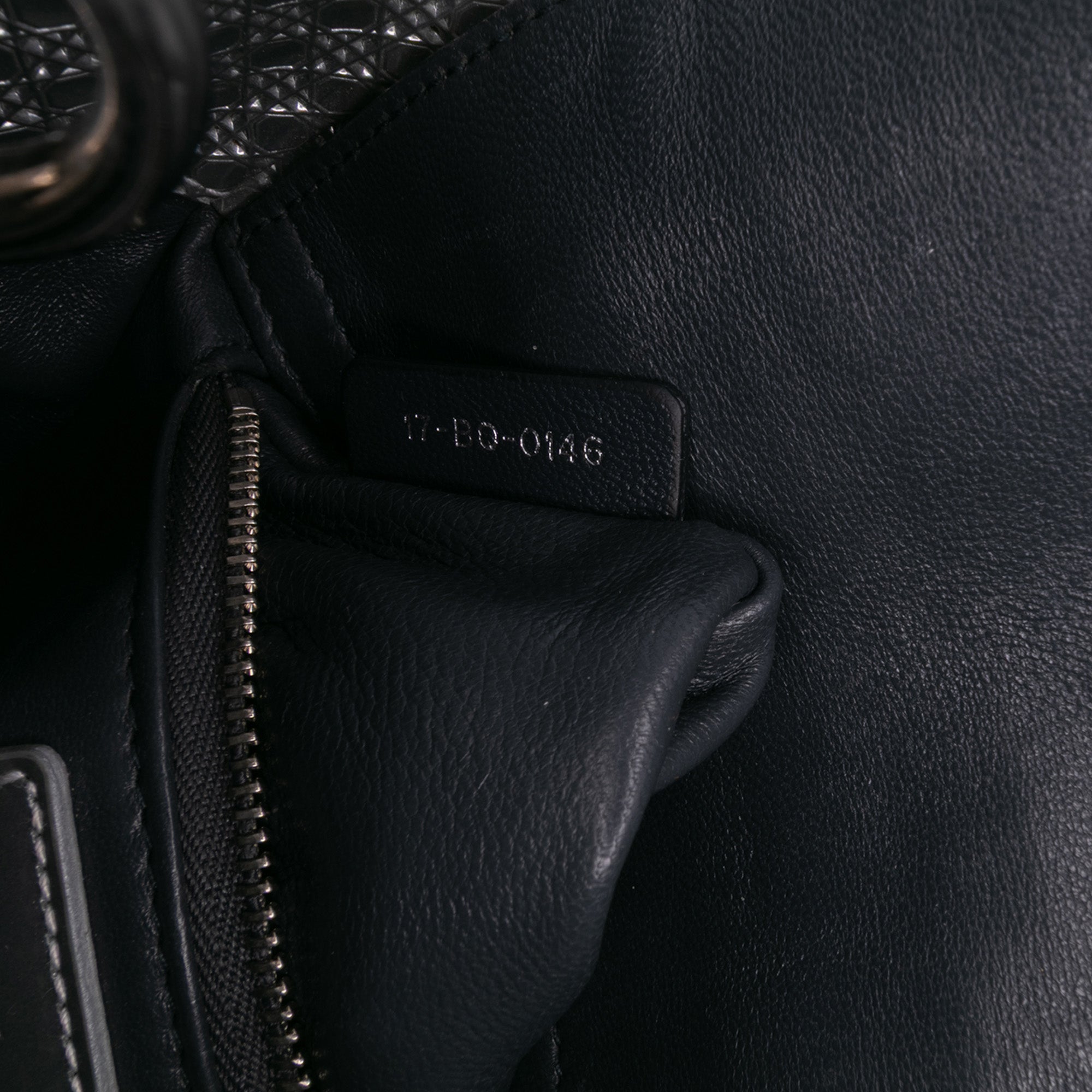 Mini Metallic Patent Microcannage Lady Dior