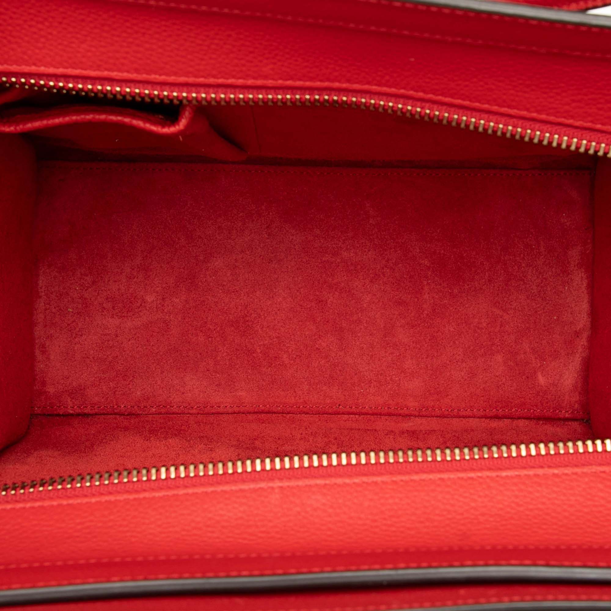 Micro Calfskin Luggage Tote