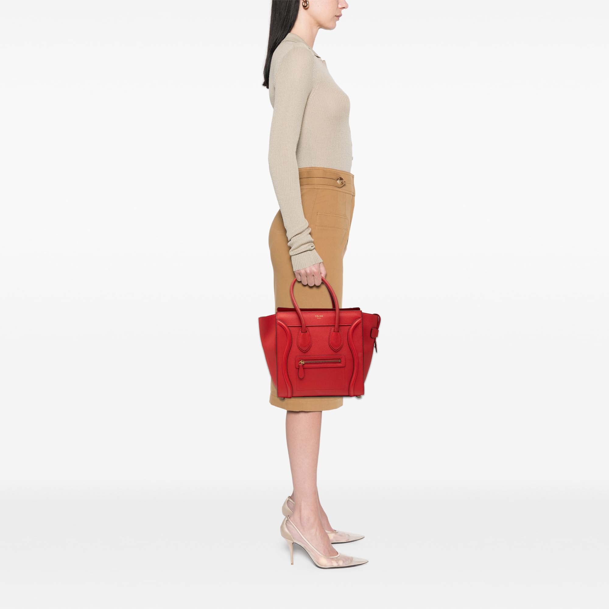 Micro Calfskin Luggage Tote