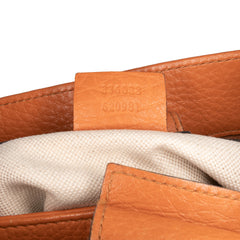 Small Calfskin Bamboo Shopper Satchel
