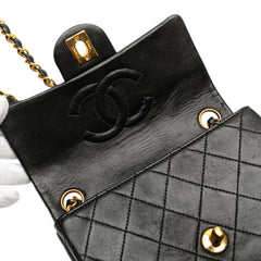 Mini Square Classic Lambskin Single Flap