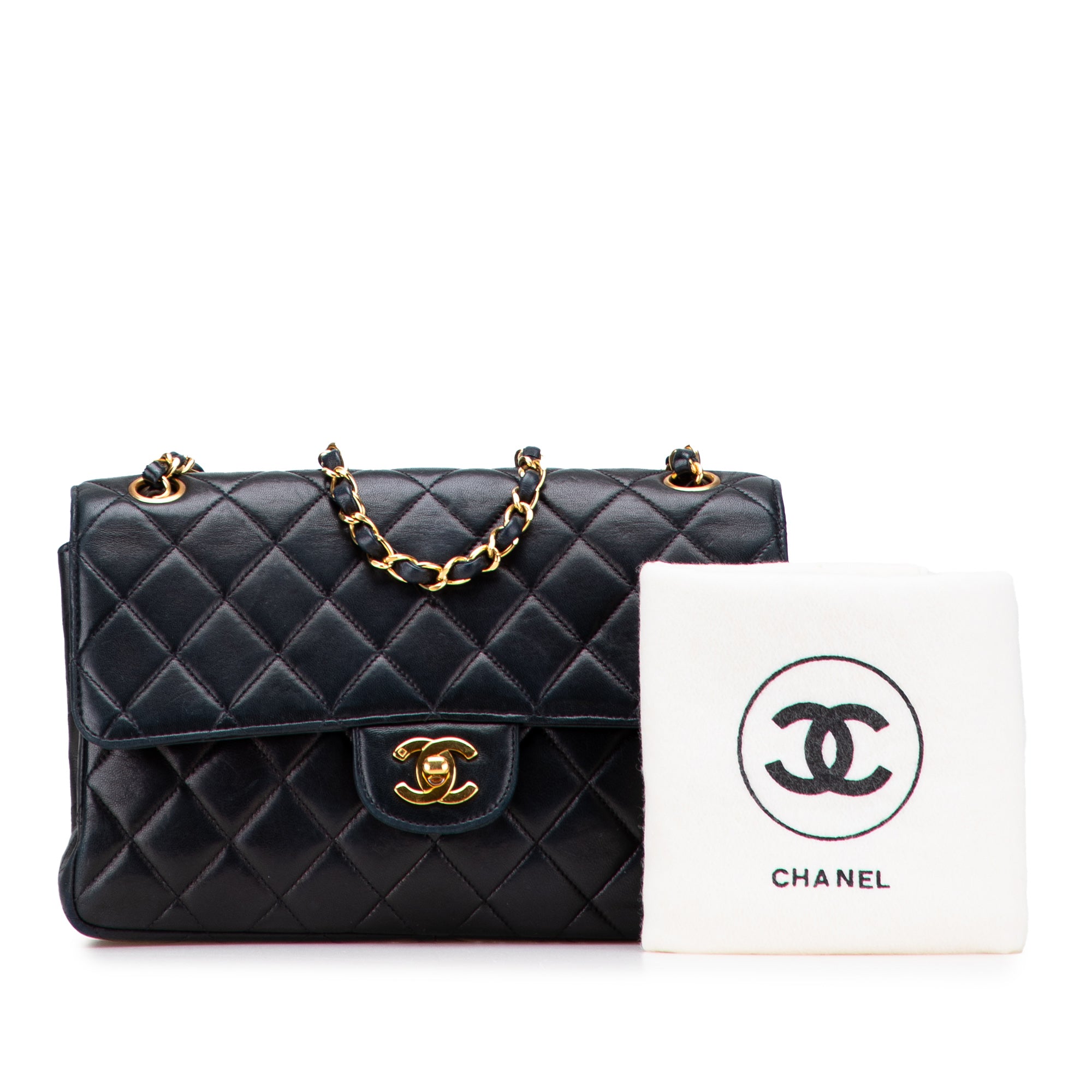 Medium Quilted Lambskin Double Sided Flap