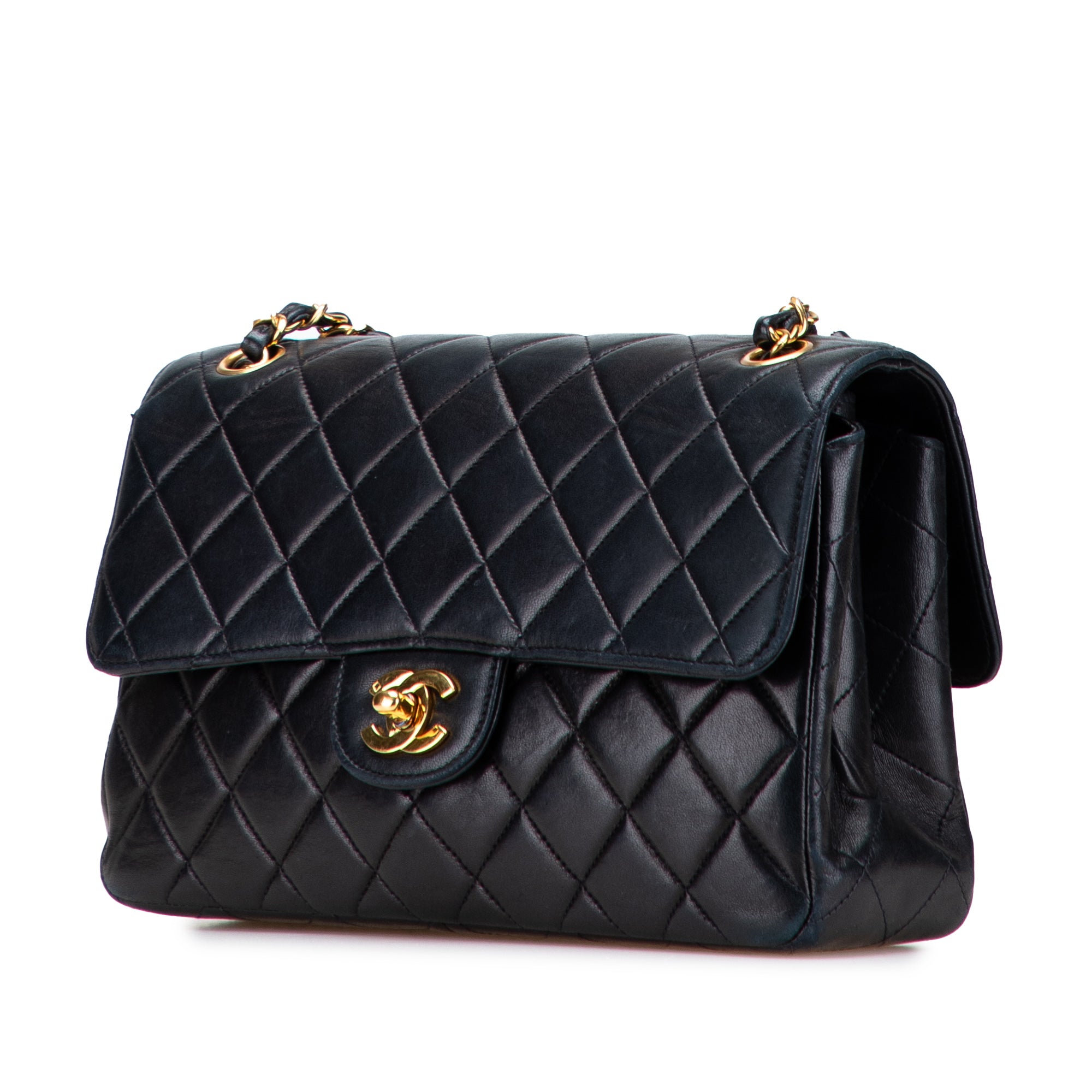 Medium Quilted Lambskin Double Sided Flap