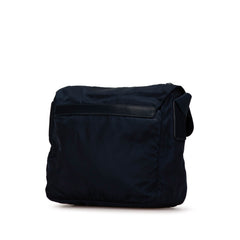 Tessuto Zip Buckle Messenger Bag