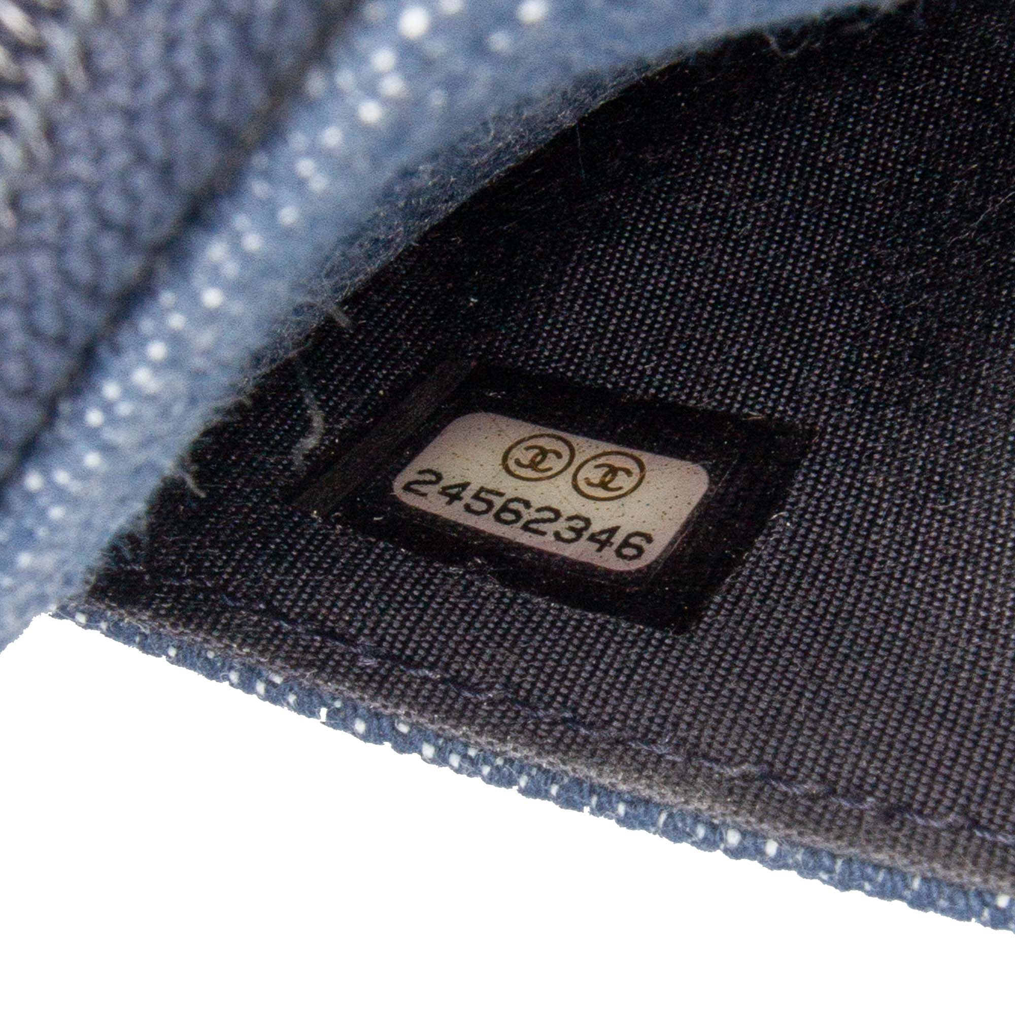 Denim and Velvet Wallet On Chain