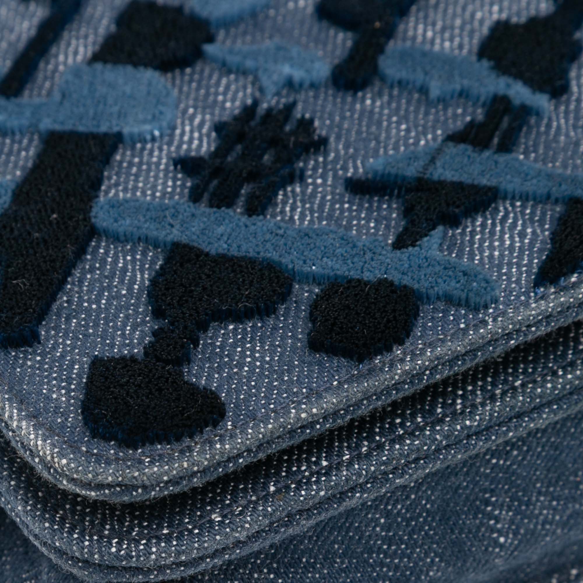 Denim and Velvet Wallet On Chain