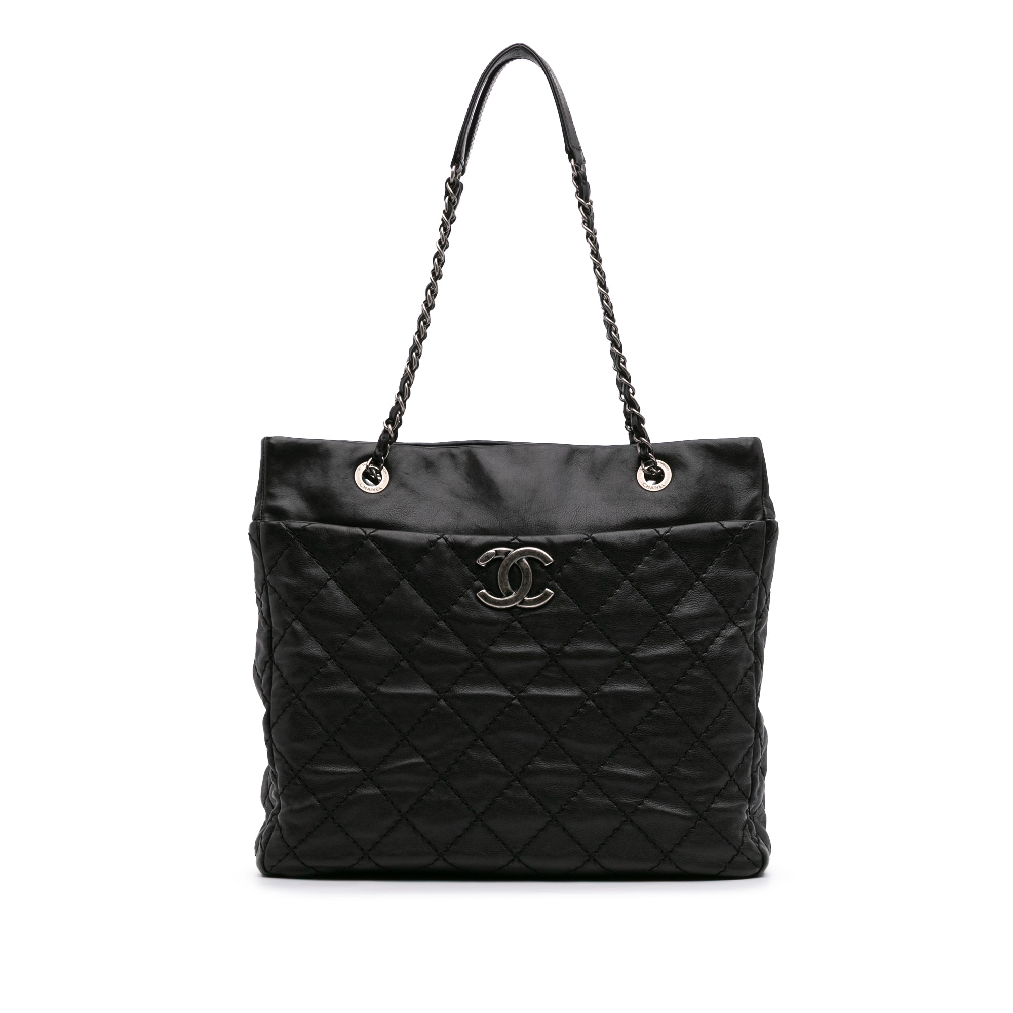 Large Quilted Calfskin Stitch It Tote