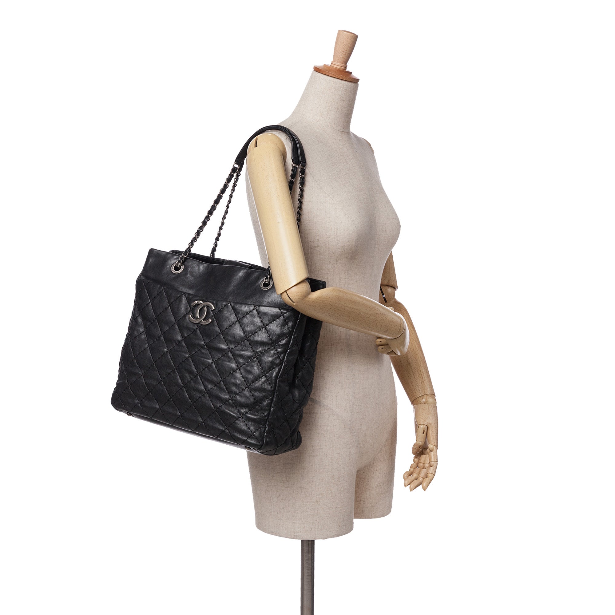Large Quilted Calfskin Stitch It Tote