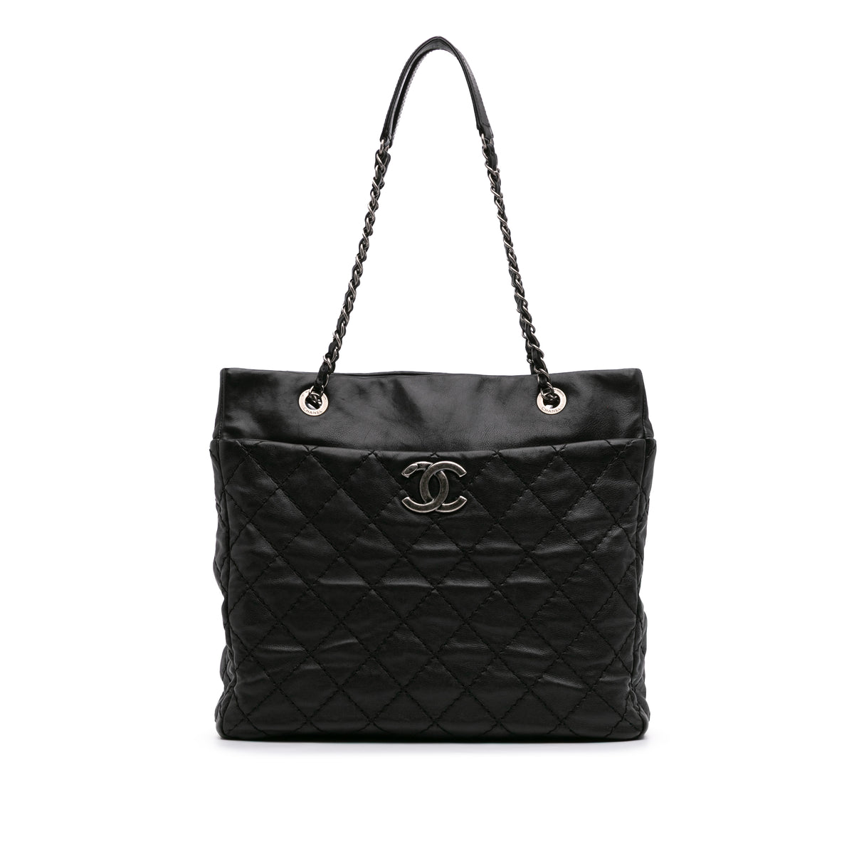 Large Quilted Calfskin Stitch It Tote