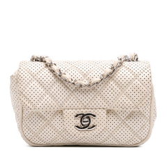 Mini Perforated Lambskin Punch Flap