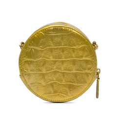 Paris-New York Coco Croc Round Crossbody Bag