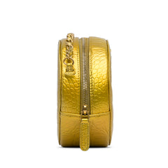 Paris-New York Coco Croc Round Crossbody Bag