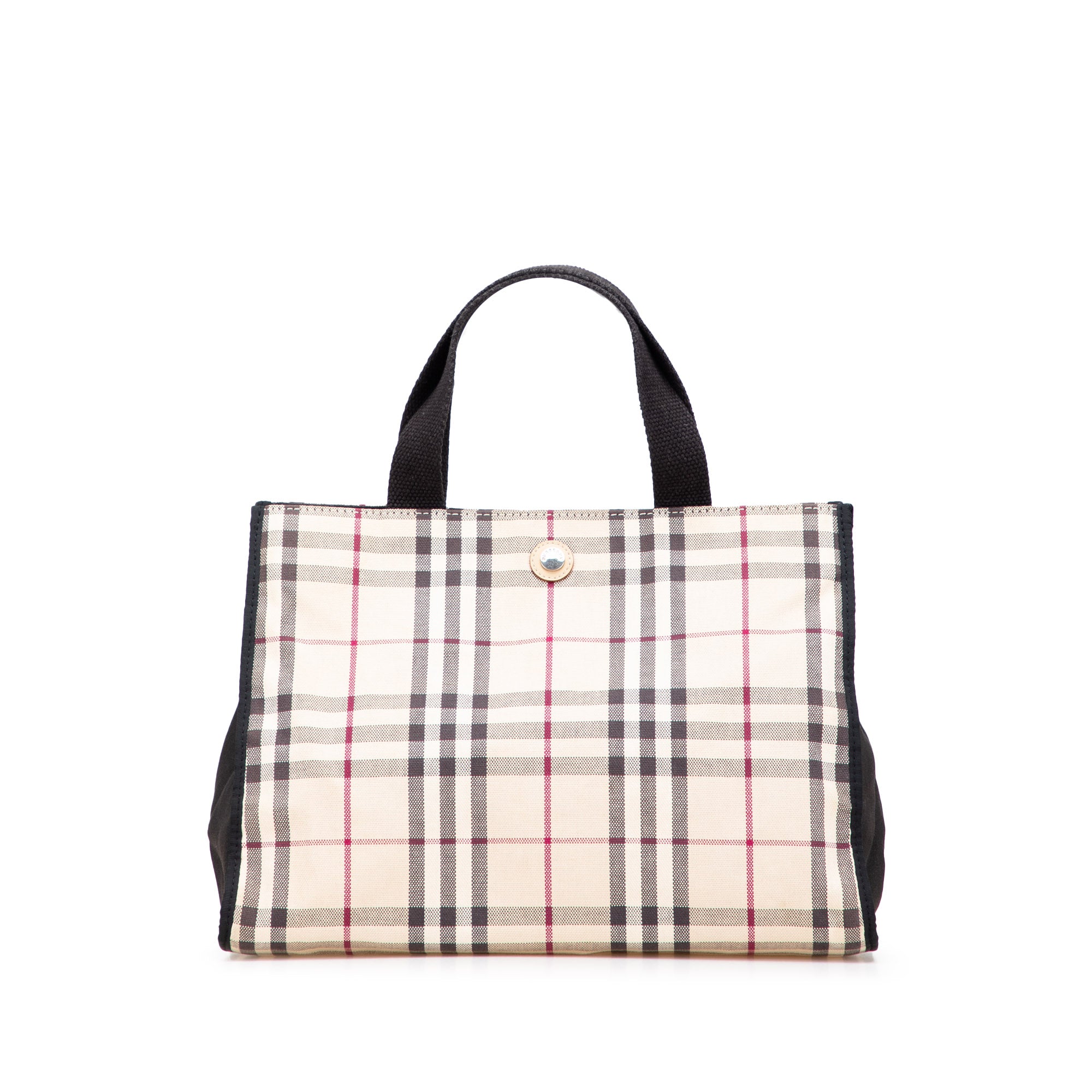 House Check Canvas Tote
