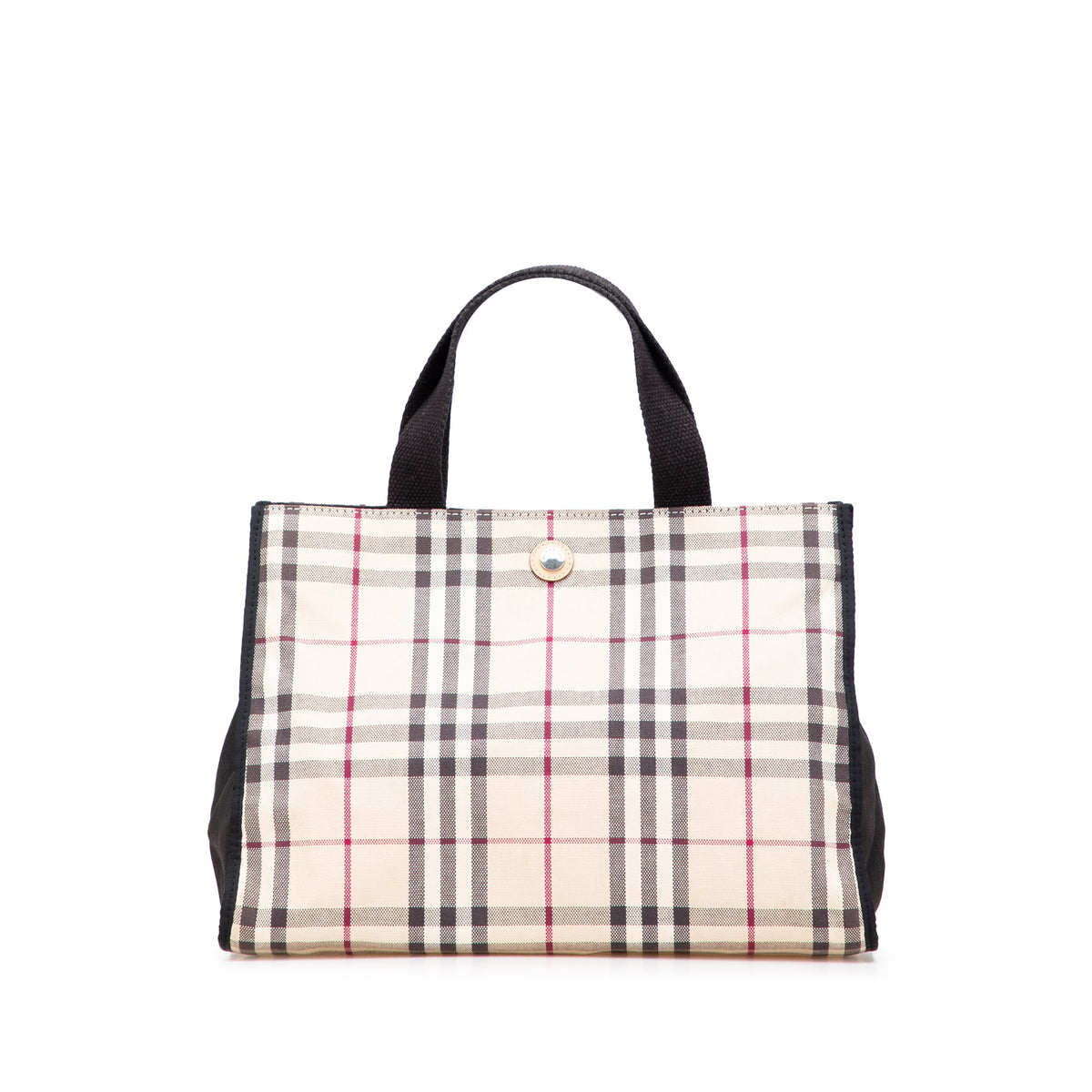 House Check Canvas Tote