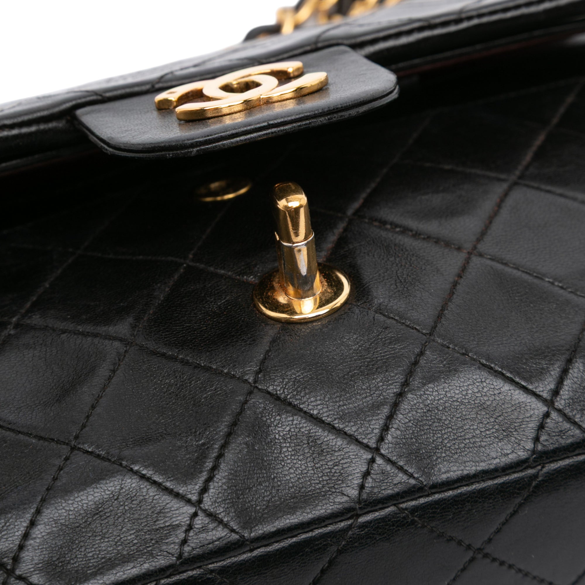 Small Classic Lambskin Double Flap