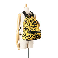 Canvas Zebra Print City Backpack