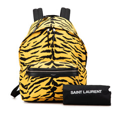 Canvas Zebra Print City Backpack