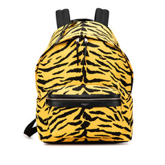 Canvas Zebra Print City Backpack