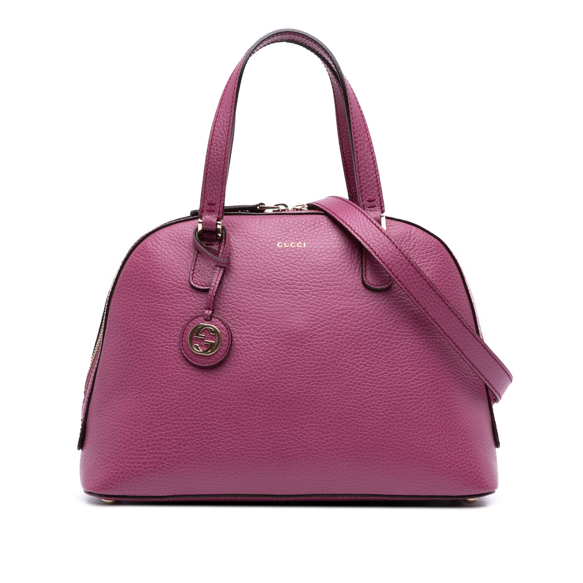 Dollar Calfskin Lady Dome Satchel