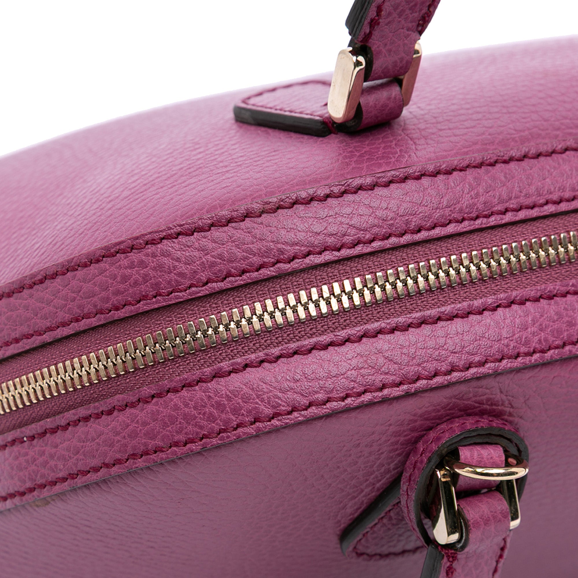 Dollar Calfskin Lady Dome Satchel