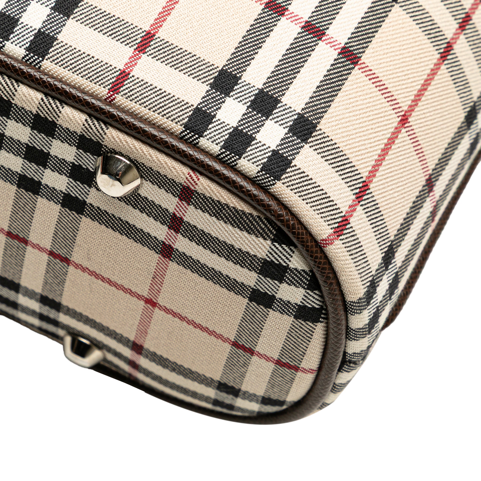 House Check Canvas Handbag