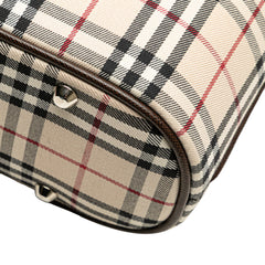 House Check Canvas Handbag