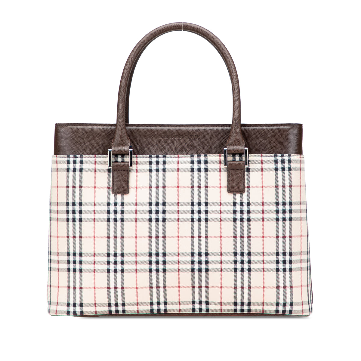 House Check Canvas Handbag