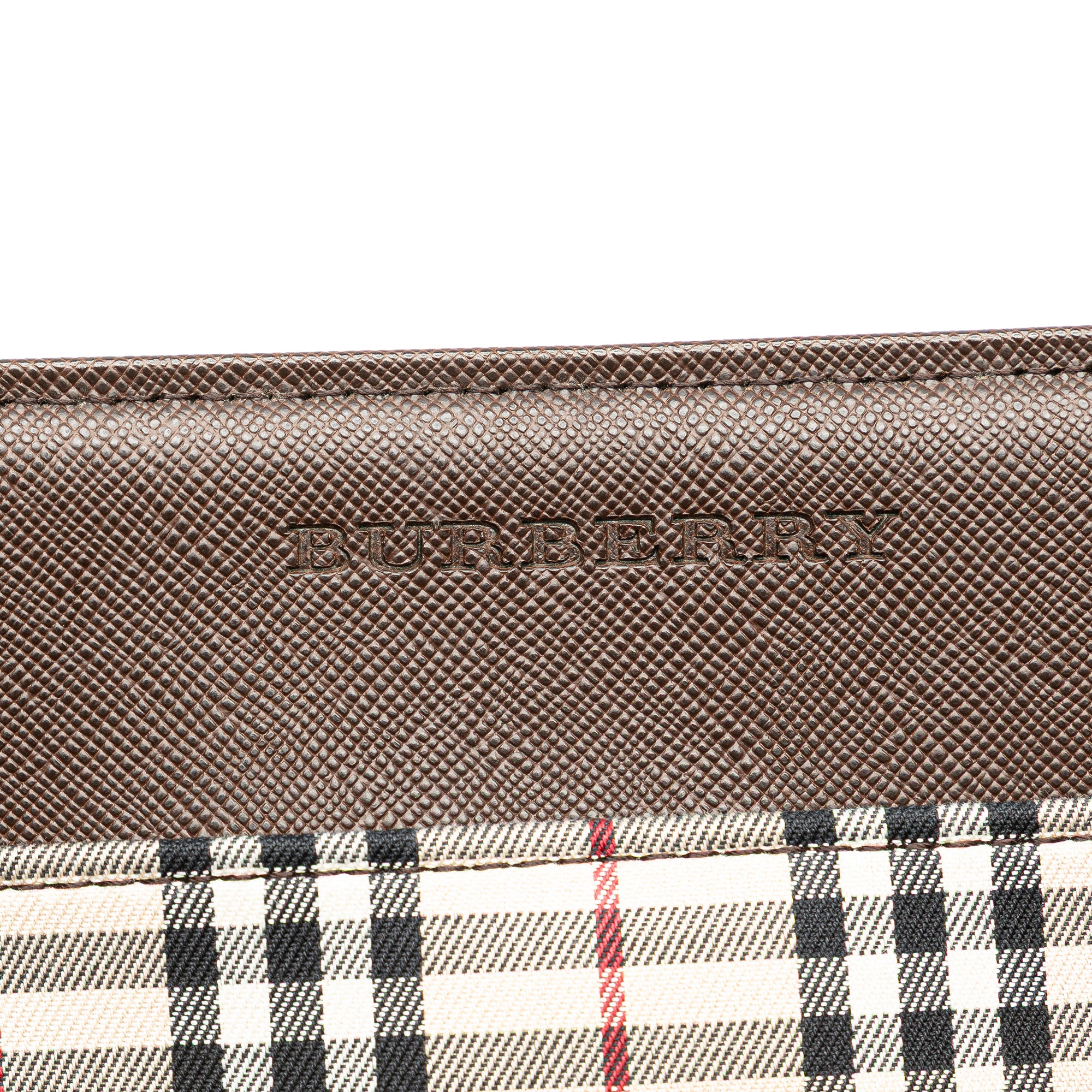 House Check Canvas Handbag