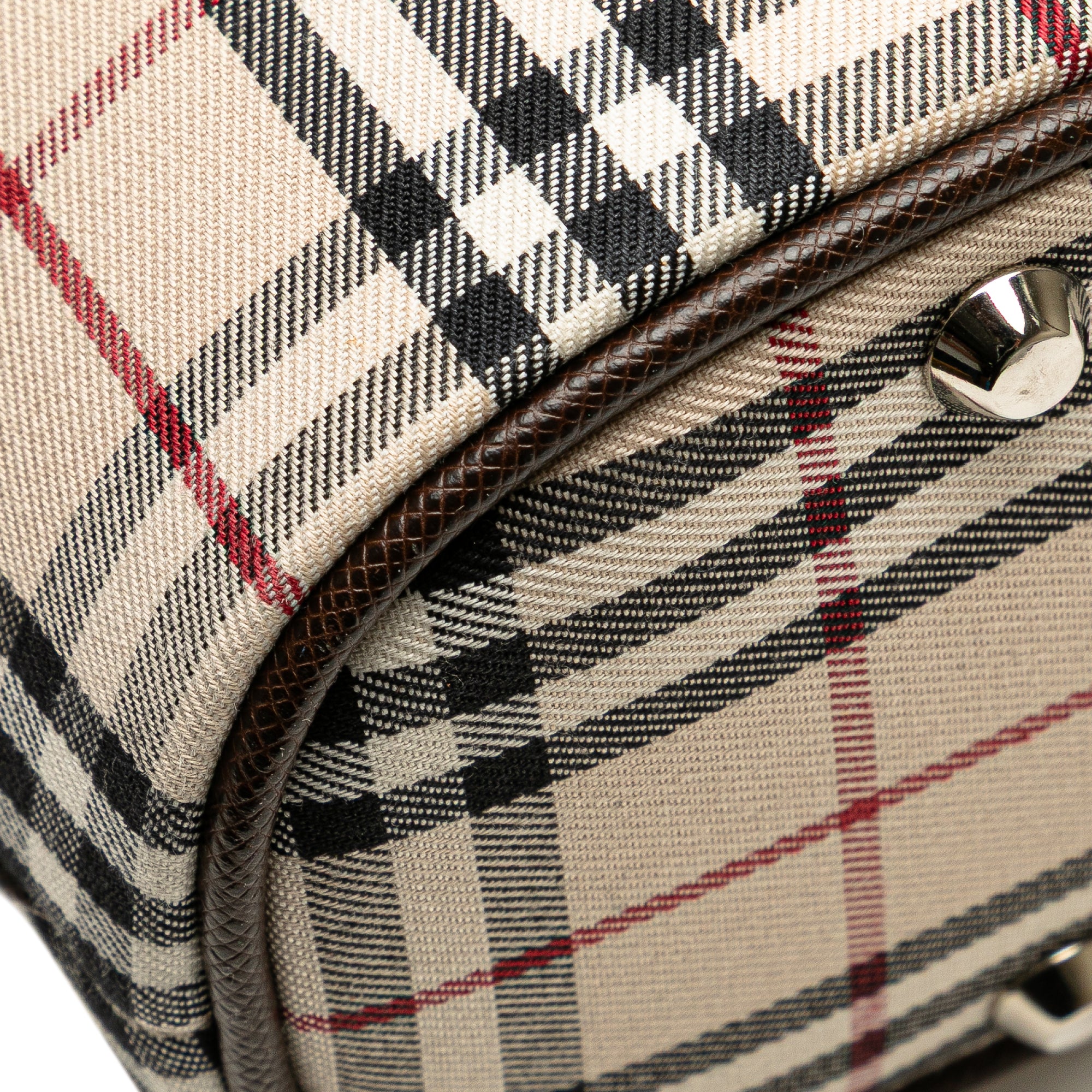 House Check Canvas Handbag