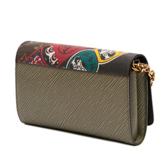 Kansai Yamamoto Monogram and Epi Kabuki Twist Wallet on Chain