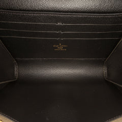 Kansai Yamamoto Monogram and Epi Kabuki Twist Wallet on Chain