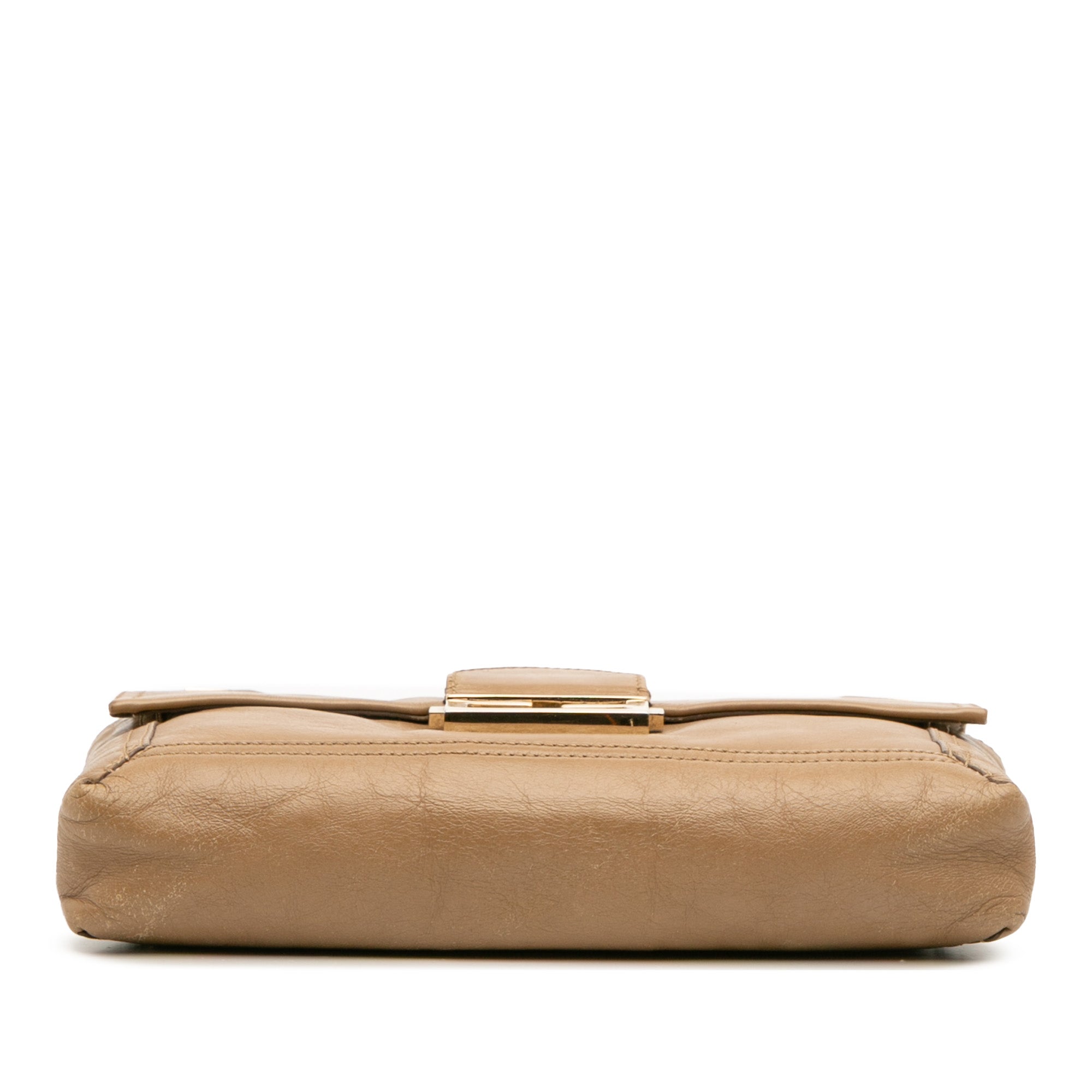 Leather Baguette Chain Flap