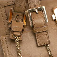 Leather Baguette Chain Flap