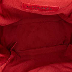 Aged Calfskin Chain Around Drawstring Bucket